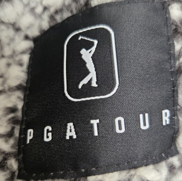 PGA | Gray Black Sherpa Fleece Jacket - Picture 5 of 13